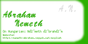 abraham nemeth business card